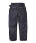 MR.OLIVE / RINSE WASH 12oz CRUNCH DEINIM / WIDE TAPERED BELTED JEANS / ミスターオリーブ リンスウォッシュ 12オンス クランチデニム / ワイドテーパード ベルト付きジーンズ